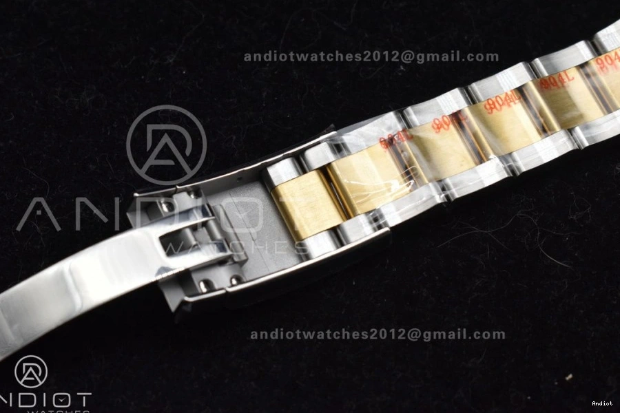 Textured Clean 904L DateJust 1:1 VR3235 126333 YG Oyster Dial 41 Steel YG on SS Edition Best Bracelet 0504